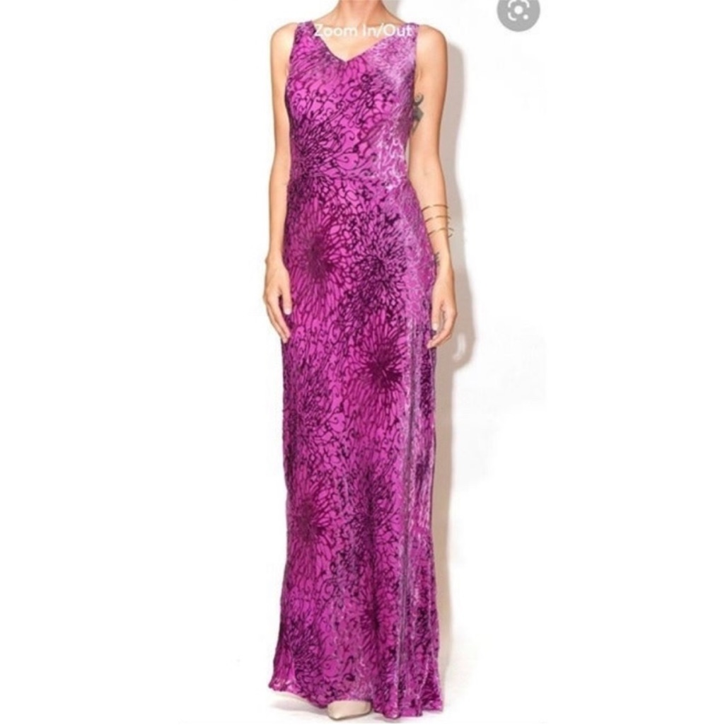 2oh Two Old Hippies Velvet Purple Dress